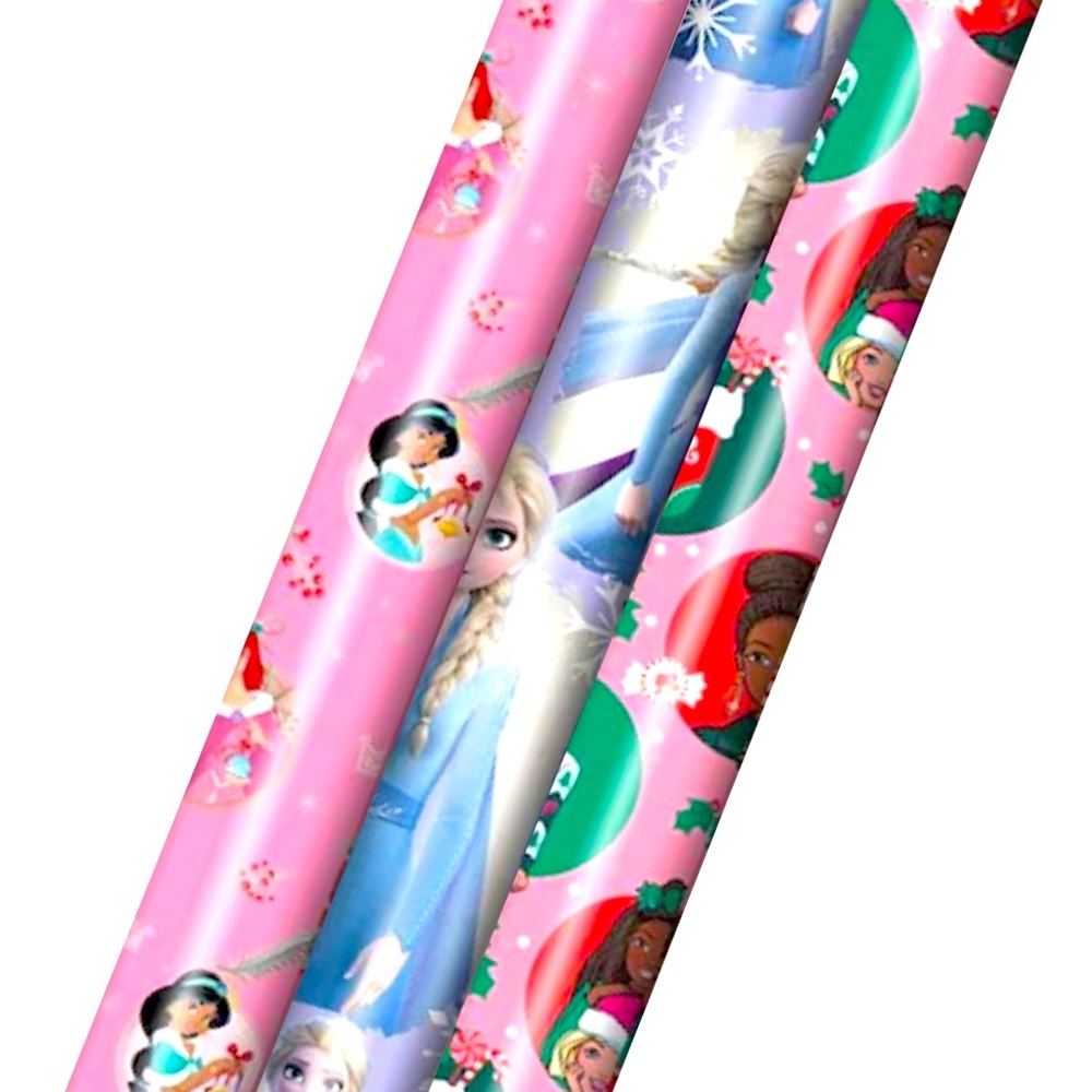 GIRL CHRISTMAS WRAPPING PAPER BUNDLE